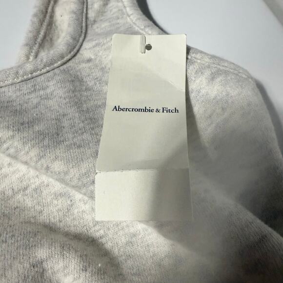 NWT Abercrombie & Fitch Women's Grey Soft Sports Bra Crop Top Size Small - Picture 5 of 5
